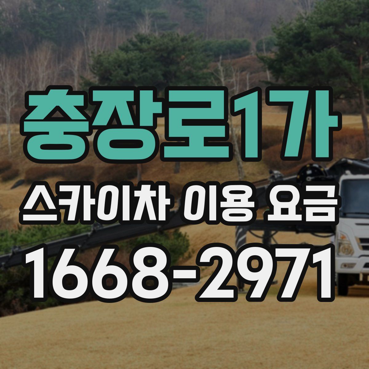 충장로1가 스카이차 이용 요금