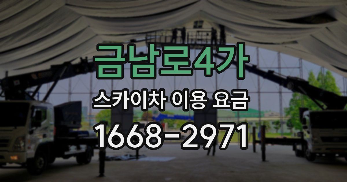 금남로4가 스카이차 이용 요금