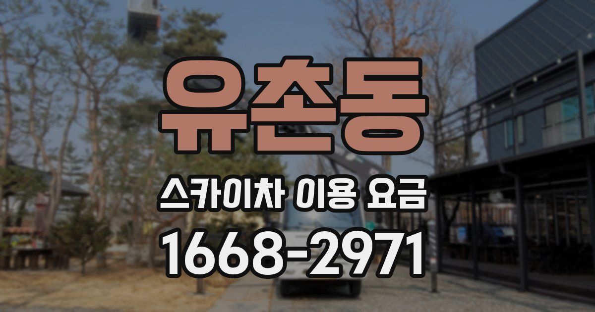유촌동 스카이차 이용 요금
