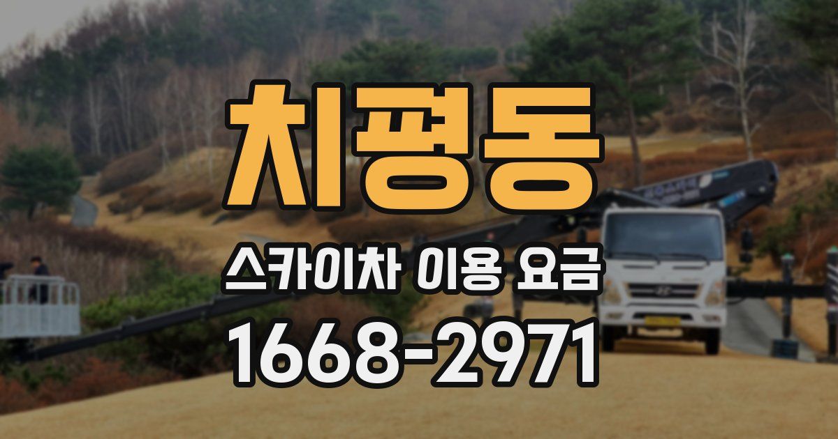 치평동 스카이차 이용 요금