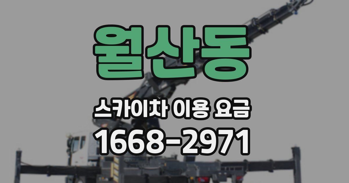 월산동 스카이차 이용 요금
