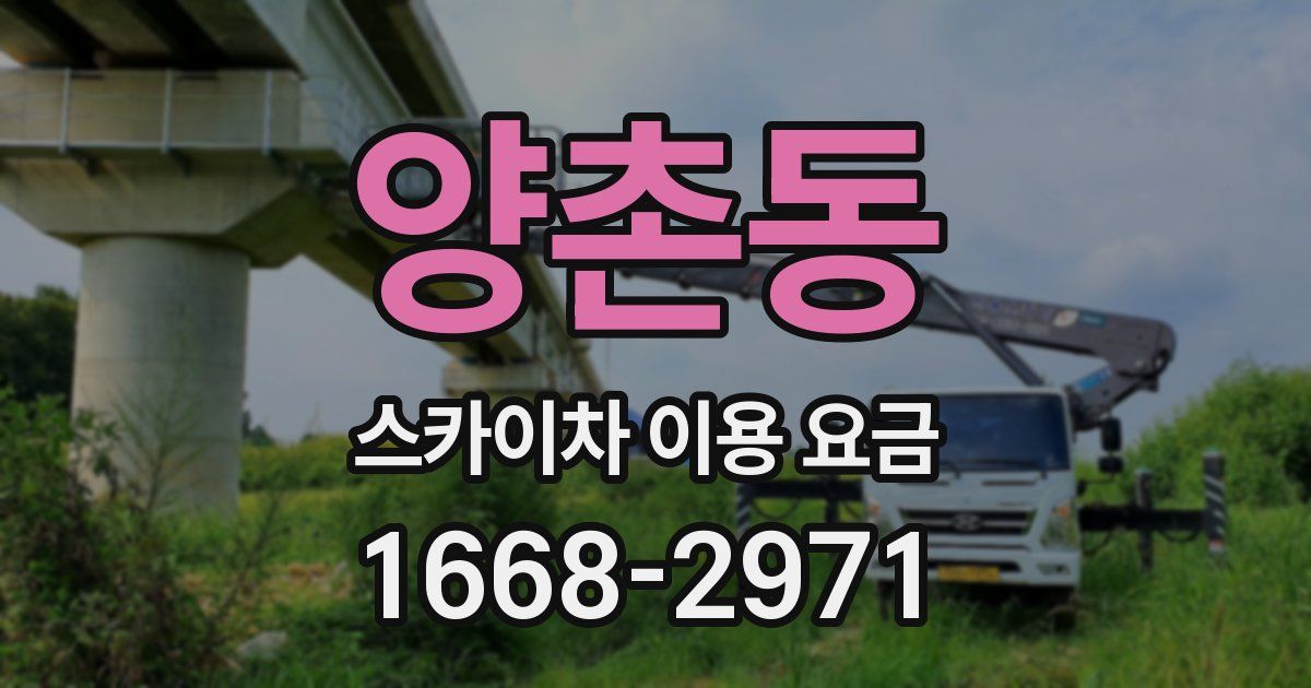 양촌동 스카이차 이용 요금