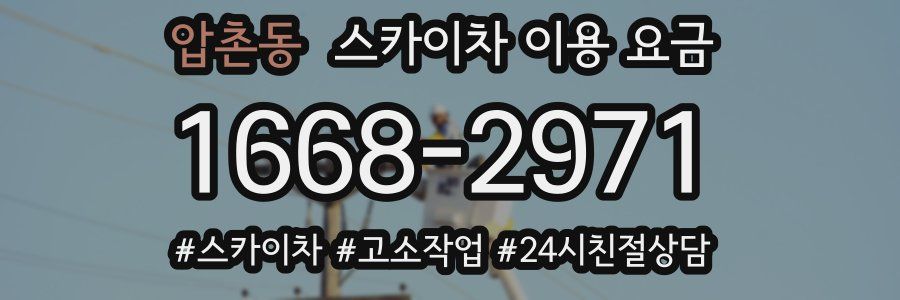 압촌동 스카이차 이용 요금