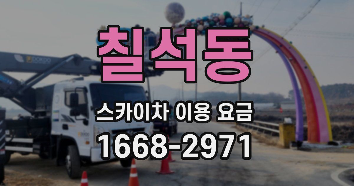 칠석동 스카이차 이용 요금