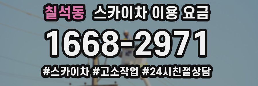 칠석동 스카이차 이용 요금