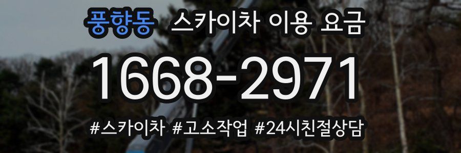 풍향동 스카이차 이용 요금