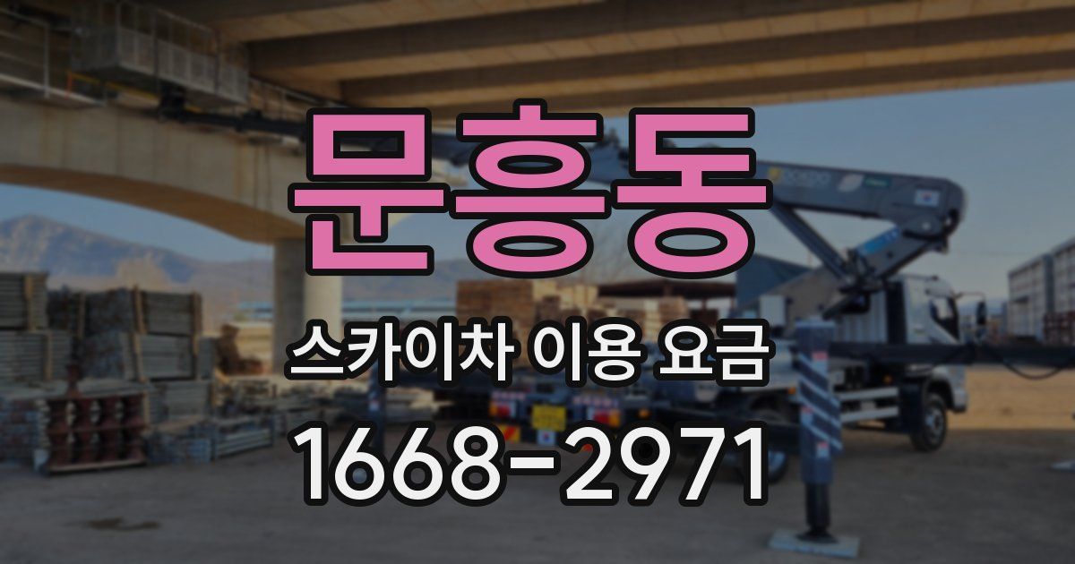 문흥동 스카이차 이용 요금