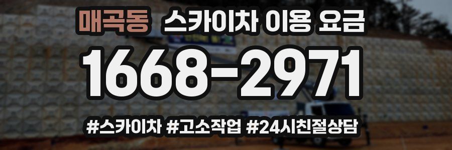 매곡동 스카이차 이용 요금