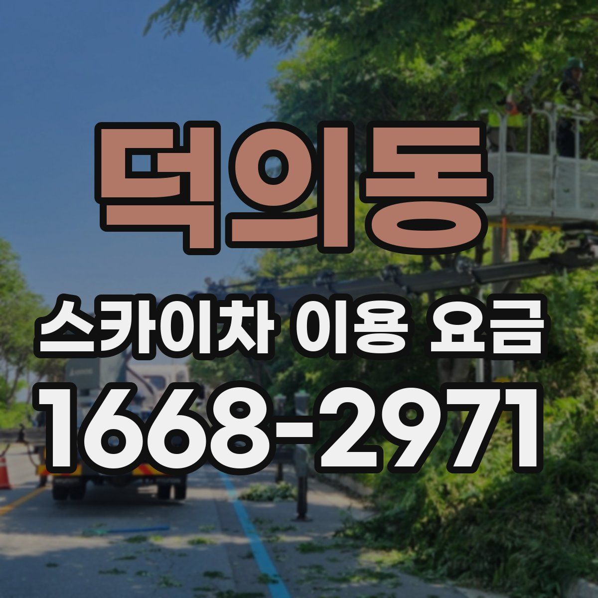 덕의동 스카이차 이용 요금