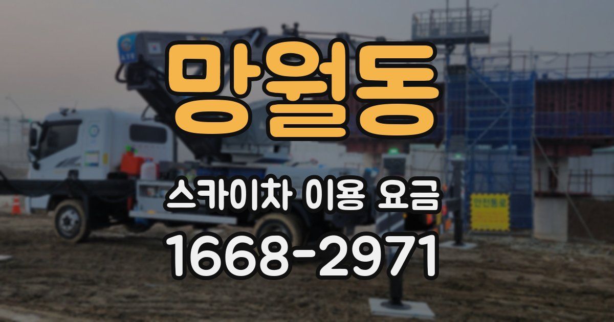 망월동 스카이차 이용 요금