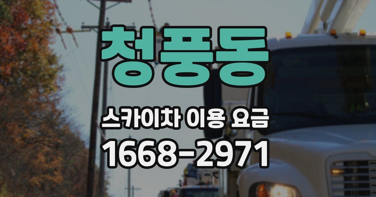 청풍동 스카이차 이용 요금