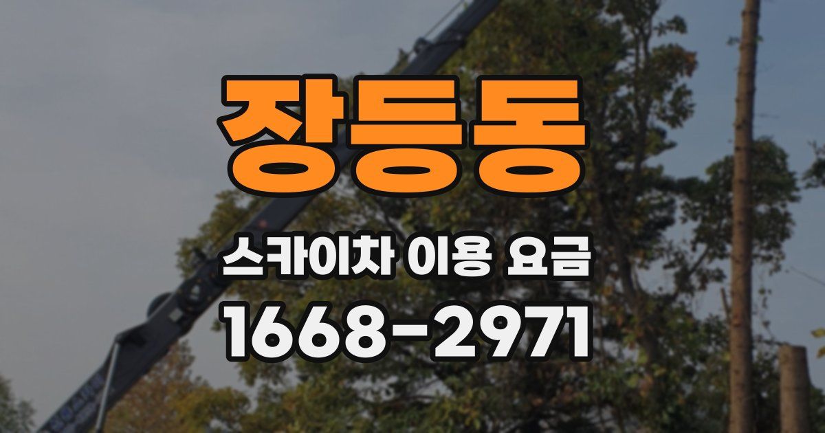 장등동 스카이차 이용 요금