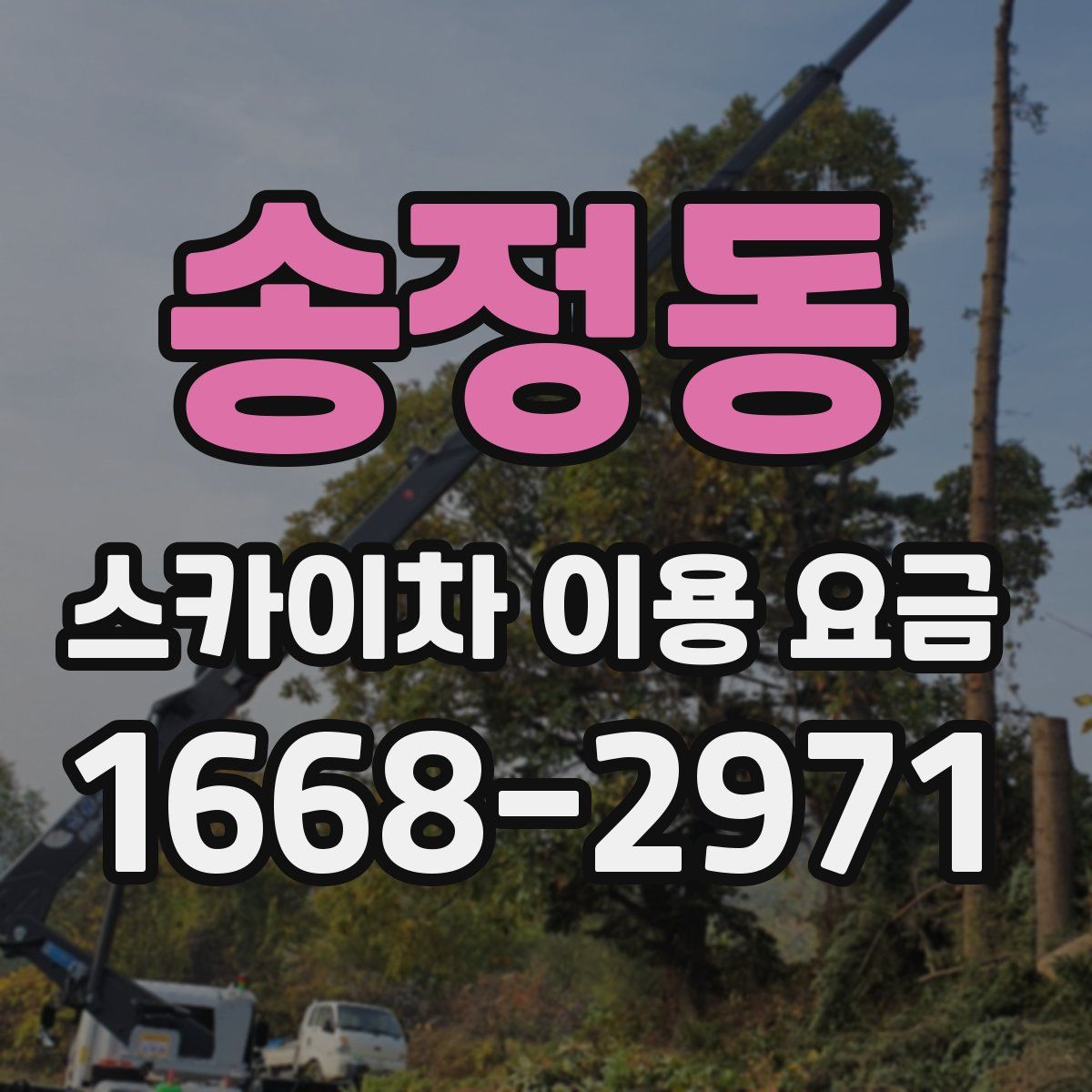 송정동 스카이차 이용 요금