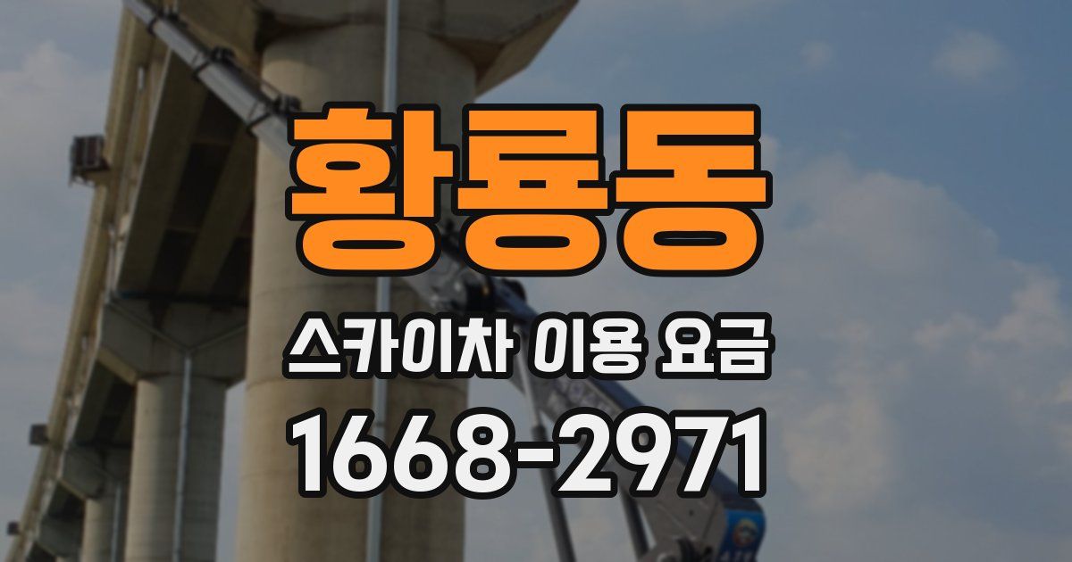 황룡동 스카이차 이용 요금