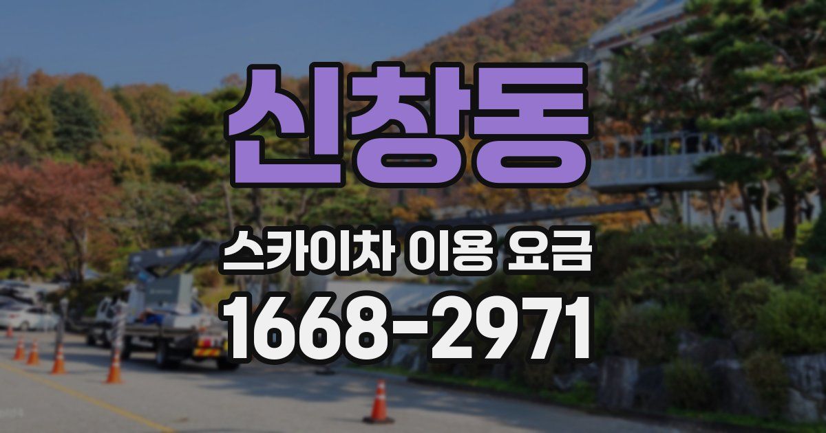 신창동 스카이차 이용 요금