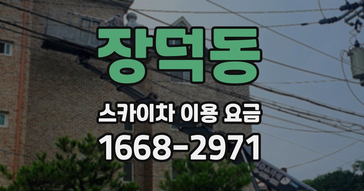 장덕동 스카이차 이용 요금