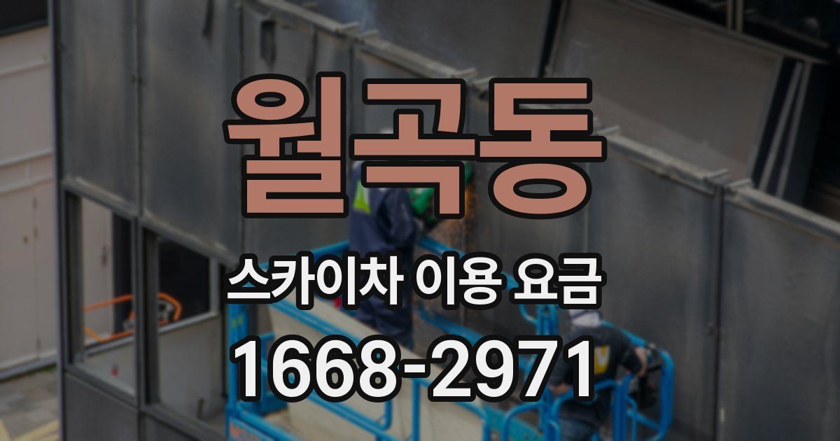 월곡동 스카이차 이용 요금