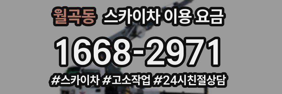 월곡동 스카이차 이용 요금
