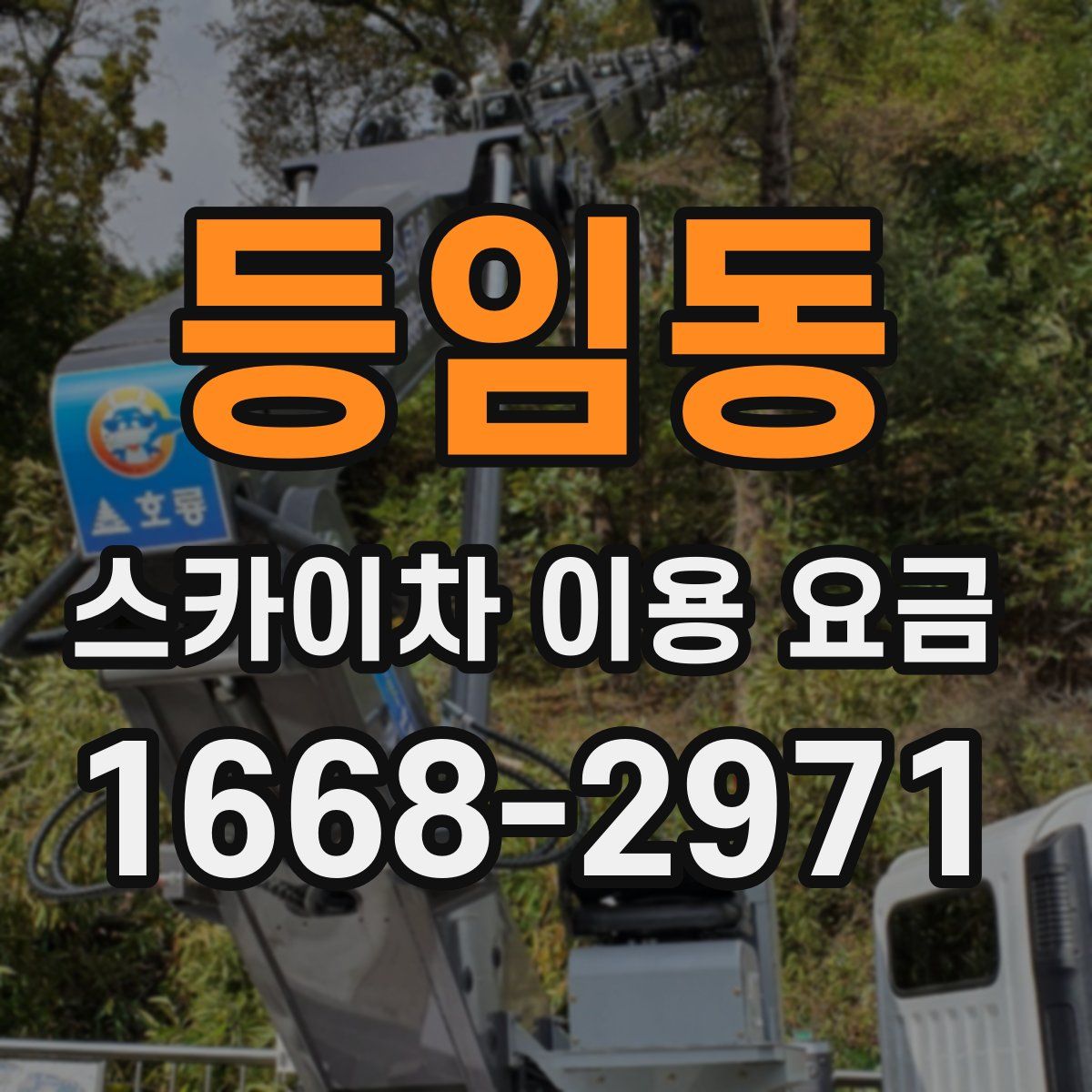 등임동 스카이차 이용 요금