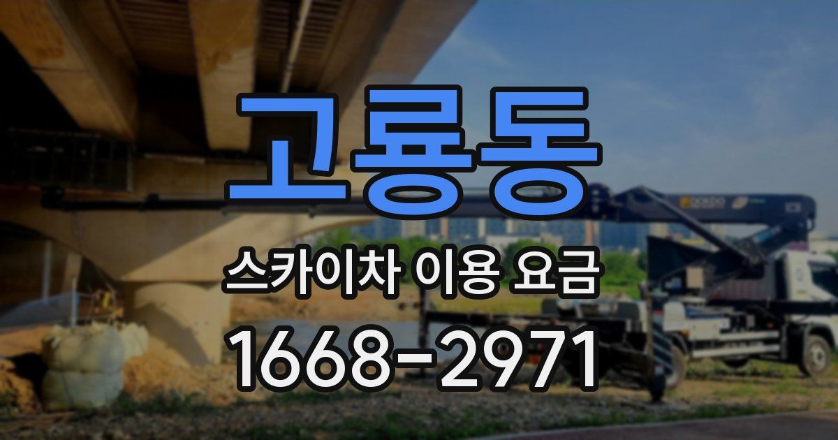 고룡동 스카이차 이용 요금