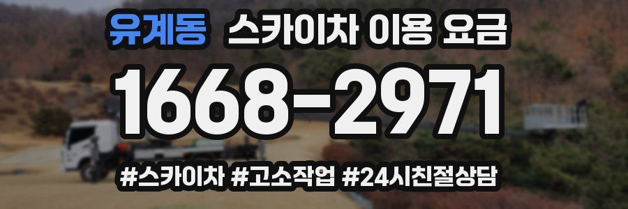 유계동 스카이차 이용 요금