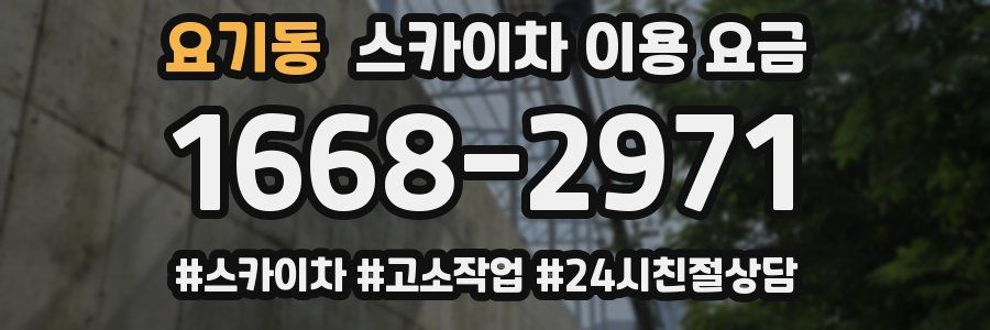 요기동 스카이차 이용 요금
