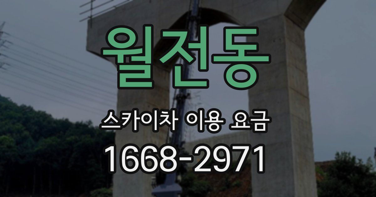 월전동 스카이차 이용 요금