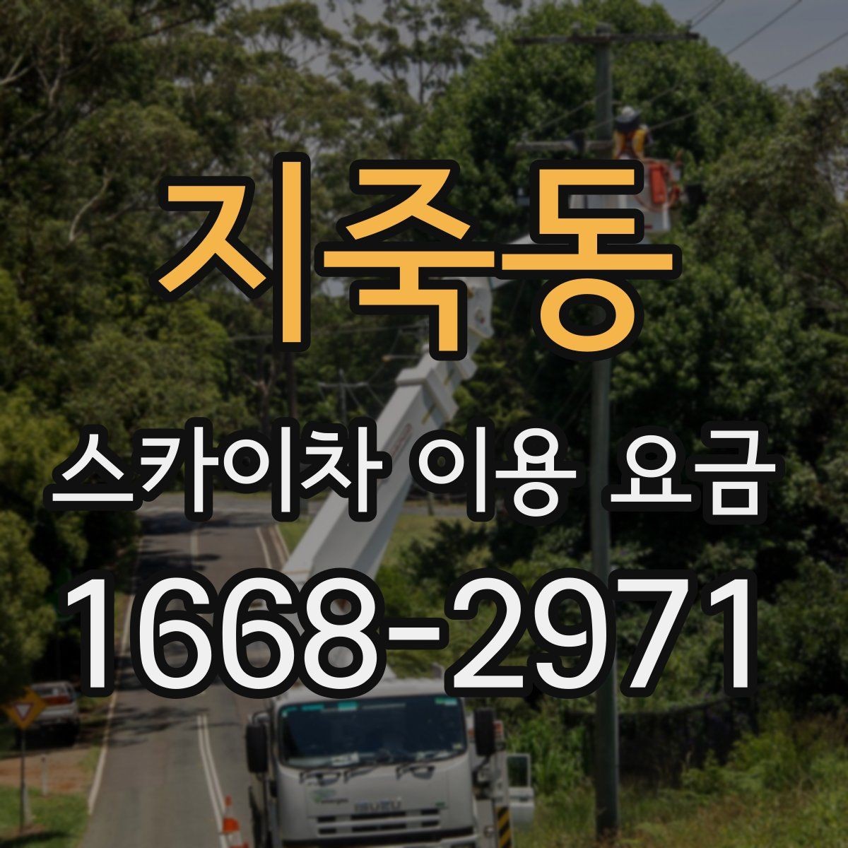 지죽동 스카이차 이용 요금 책정에 영향을 주는 설치 환경