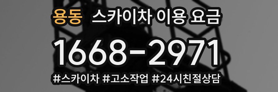 용동 스카이차 이용 요금