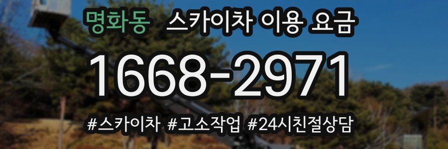 명화동 스카이차 이용 요금