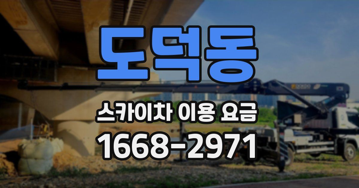 도덕동 스카이차 이용 요금