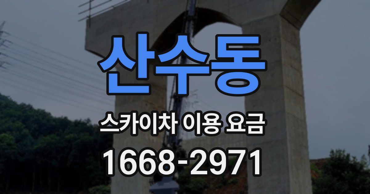 산수동 스카이차 이용 요금