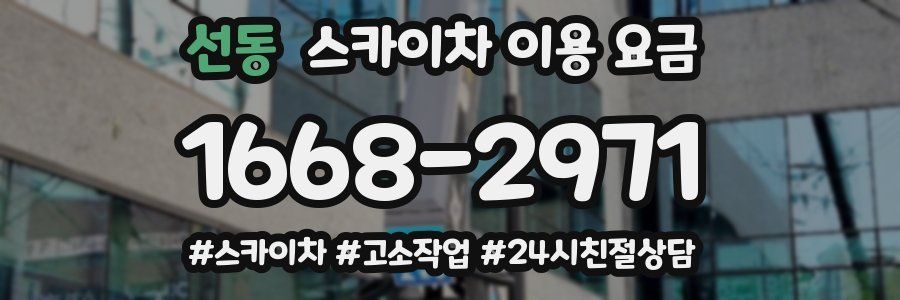 선동 스카이차 이용 요금