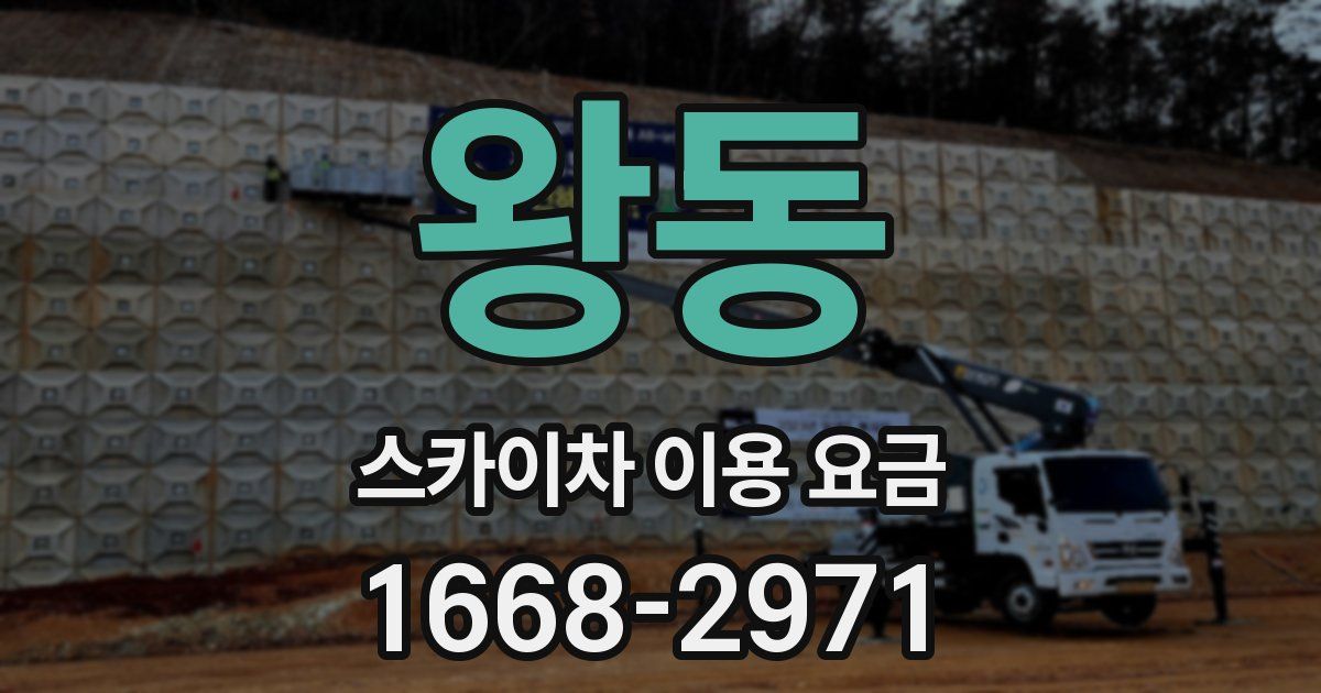 왕동 스카이차 이용 요금