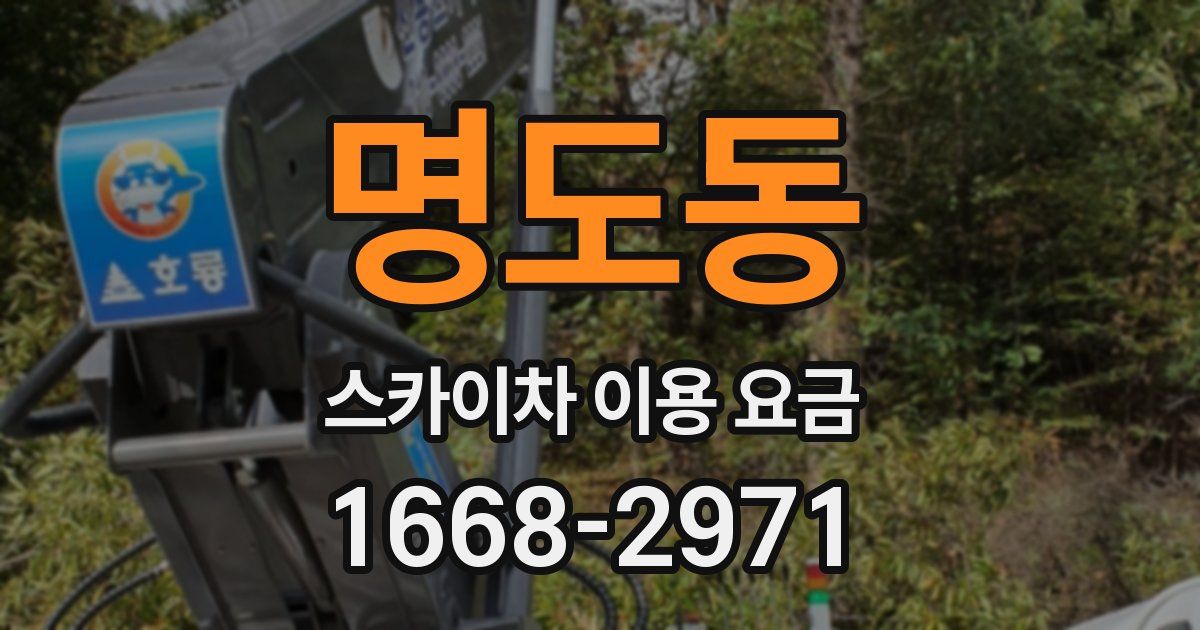 명도동 스카이차 이용 요금