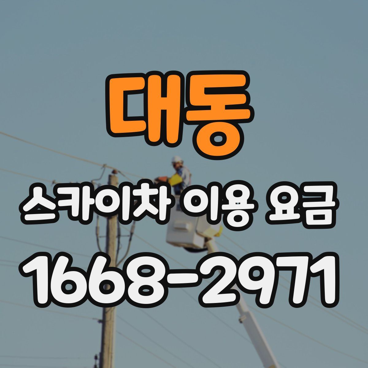 대동 스카이차 이용 요금