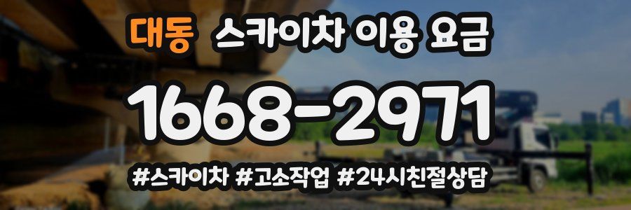대동 스카이차 이용 요금