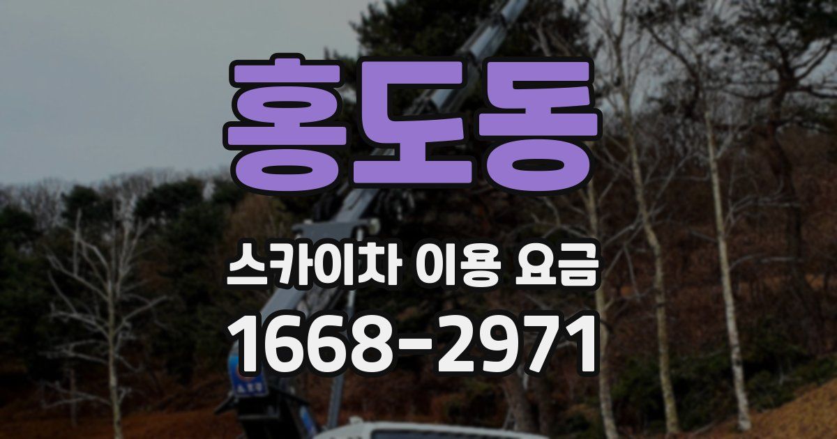 홍도동 스카이차 이용 요금