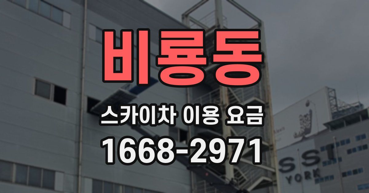 비룡동 스카이차 이용 요금