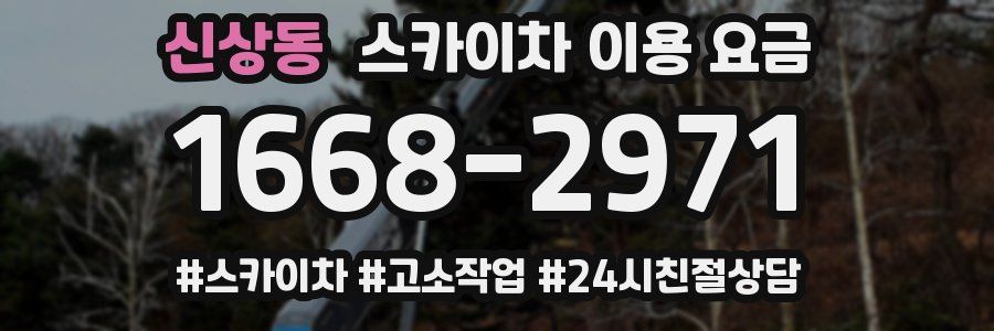 신상동 스카이차 이용 요금