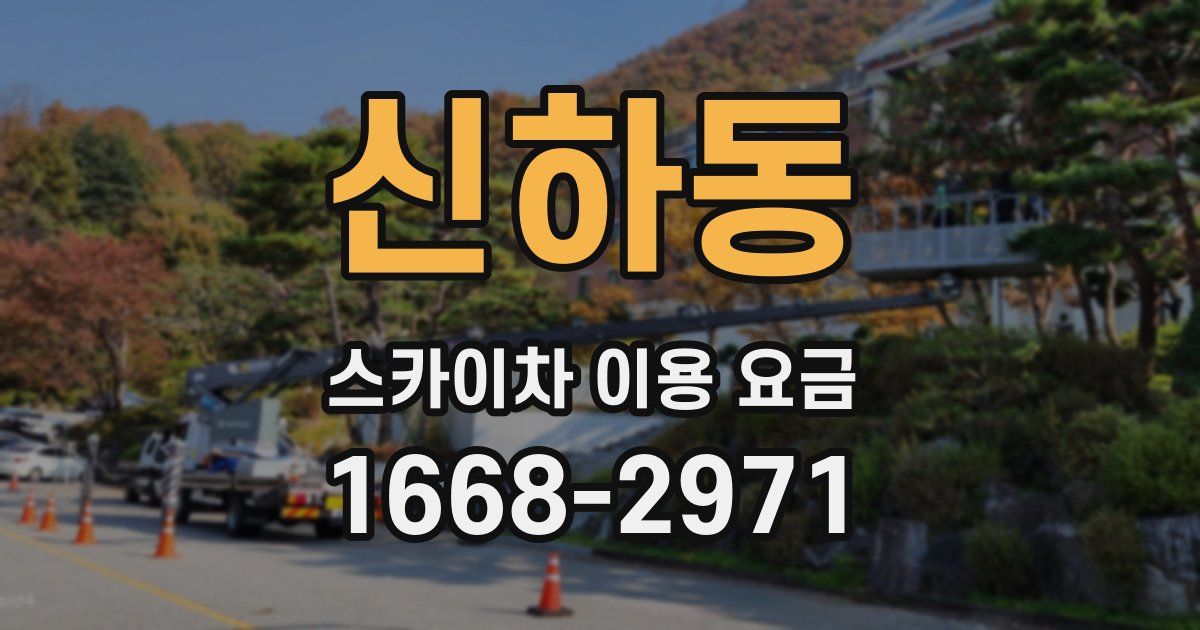 신하동 스카이차 이용 요금