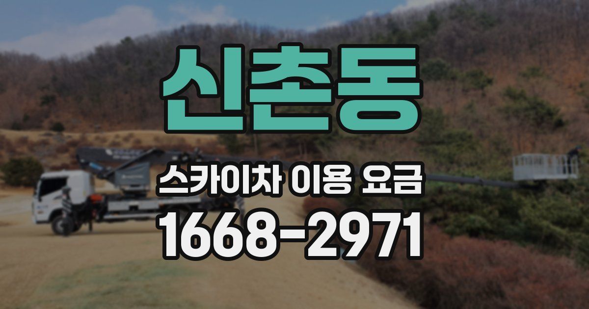 신촌동 스카이차 이용 요금