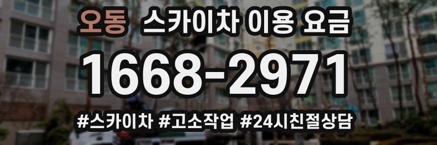오동 스카이차 이용 요금