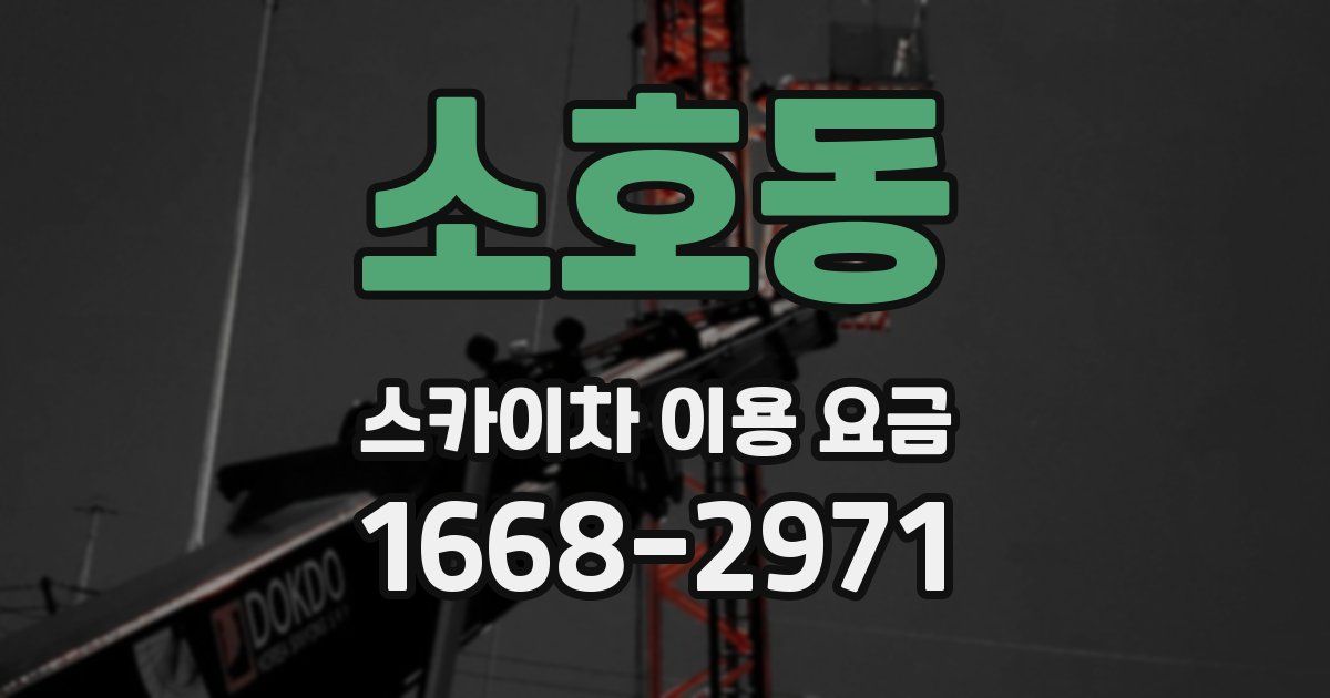 소호동 스카이차 이용 요금