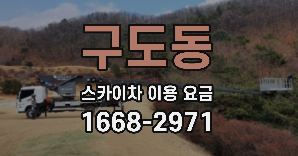 구도동 스카이차 이용 요금
