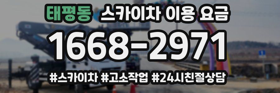 태평동 스카이차 이용 요금