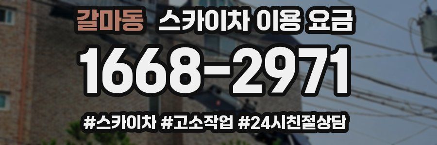 갈마동 스카이차 이용 요금