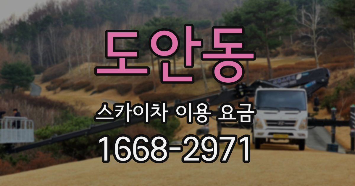 도안동 스카이차 이용 요금