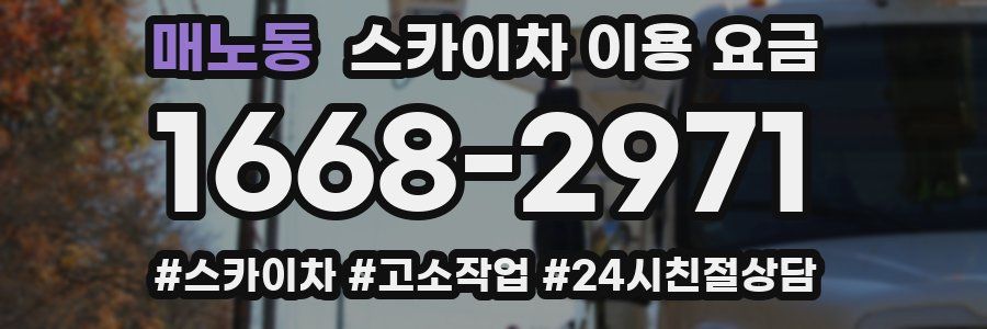 매노동 스카이차 이용 요금