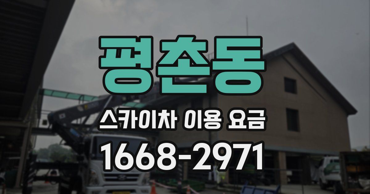 평촌동 스카이차 이용 요금